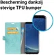 Samsung Galaxy S8 Krokodil Flipcase Blauw afbeelding 4