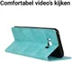 Samsung Galaxy S8 Krokodil Flipcase Blauw afbeelding 5
