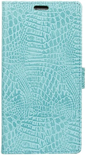 Samsung Galaxy S8 Krokodil Flipcase Blauw afbeelding 2