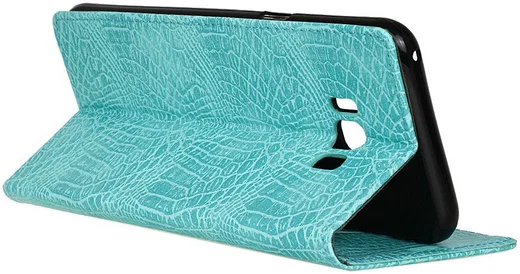 Samsung Galaxy S8 Krokodil Flipcase Blauw afbeelding 7
