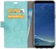 Samsung Galaxy S8 Krokodil Flipcase Blauw afbeelding 1