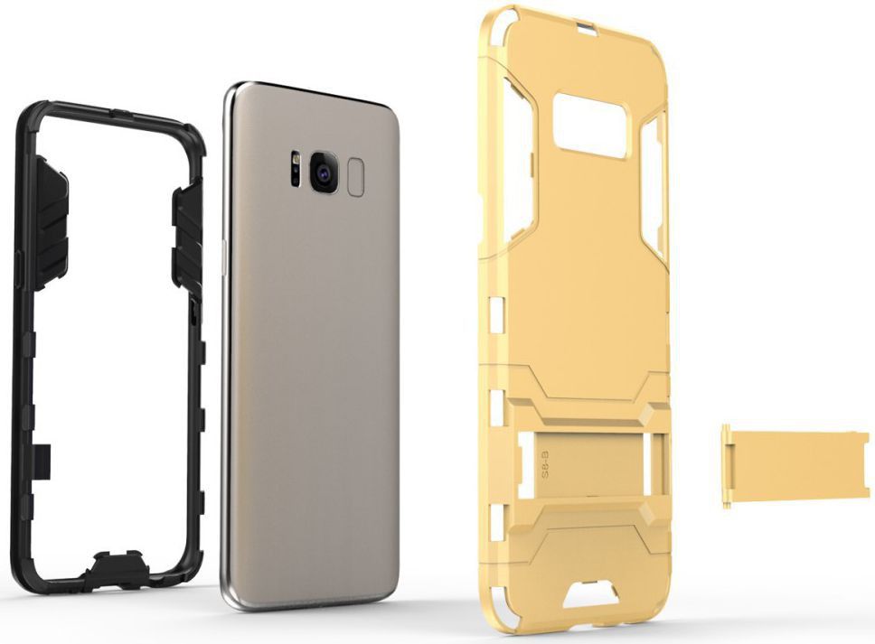 Hybride Samsung Galaxy S8 Plus Hoesje Zilver afbeelding 3