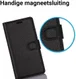 LG G6 Portemonnee Hoesje Lychee Zwart afbeelding 5