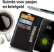 LG G6 Portemonnee Hoesje Lychee Zwart afbeelding 2