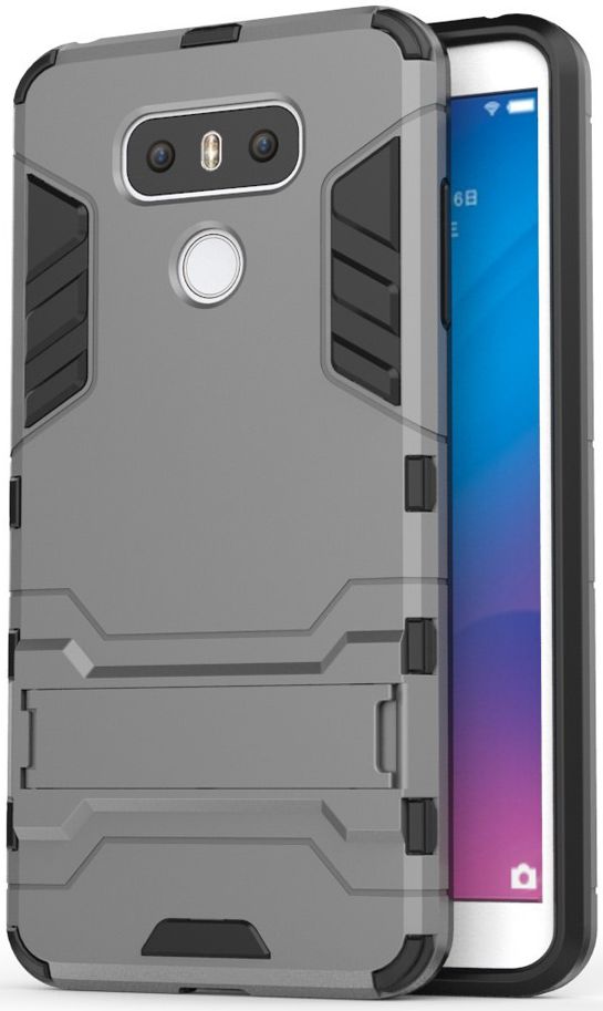 Hybride LG G6 Hoesje Grijs afbeelding 1