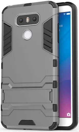 Hybride LG G6 Hoesje Grijs afbeelding 1