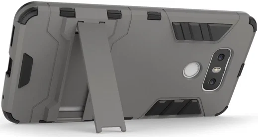 Hybride LG G6 Hoesje Grijs afbeelding 2