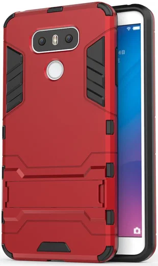 Hybride LG G6 Hoesje Rood afbeelding 1