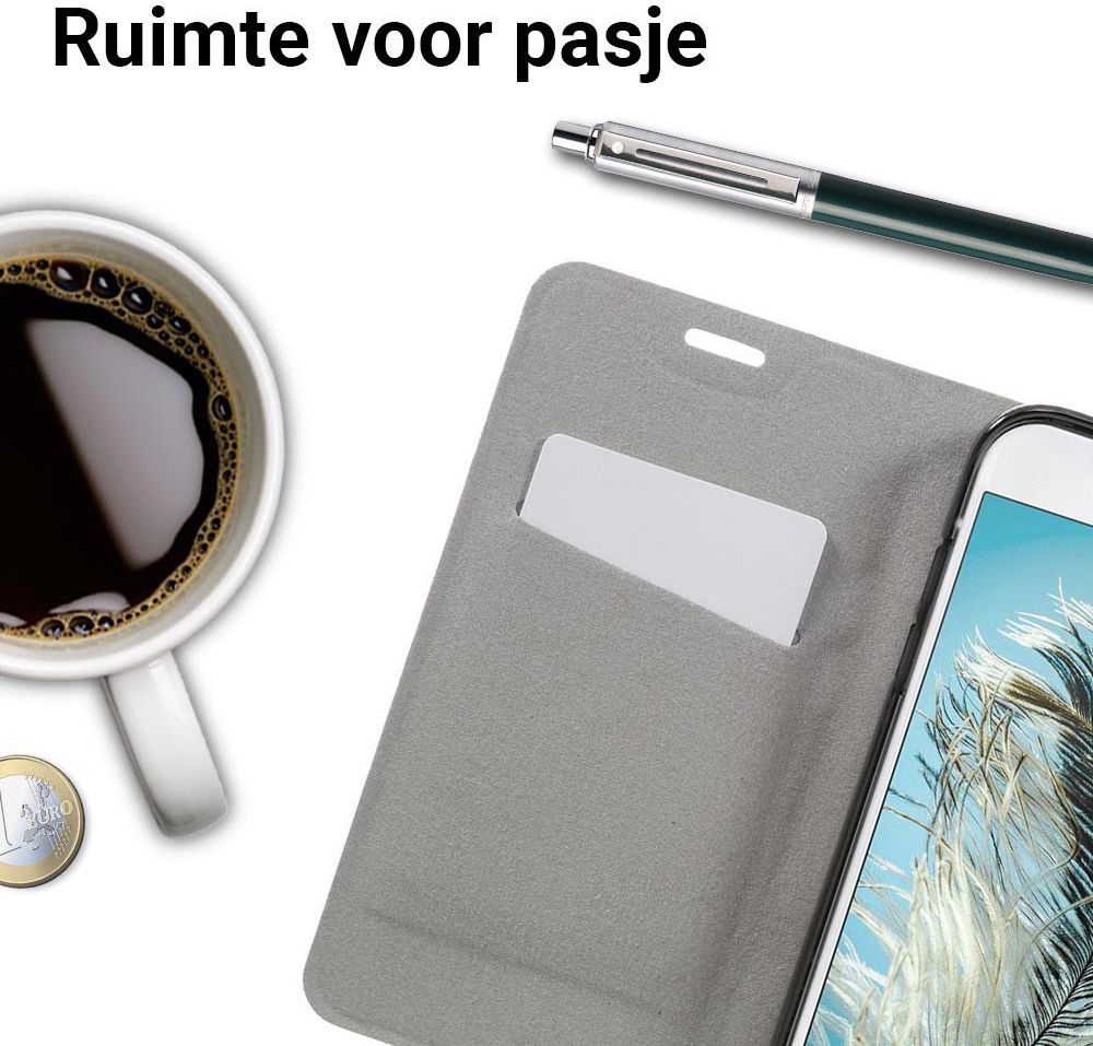 Samsung Galaxy A5 (2017) Portemonnee Stripe Hoesje Zwart afbeelding 3