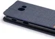 Samsung Galaxy A5 (2017) Linnen Portemonnee Hoesje Donkergrijs afbeelding 6