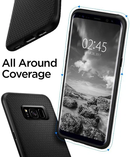Spigen Liquid Air Samsung Galaxy S8 Case Black afbeelding 2