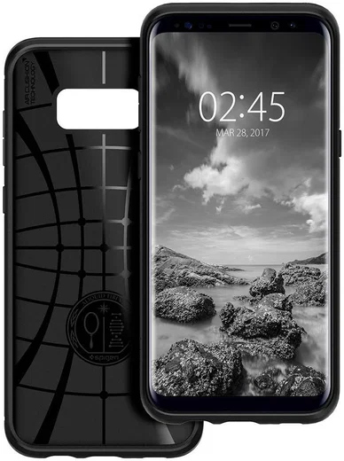 Spigen Liquid Air Samsung Galaxy S8 Case Black afbeelding 4