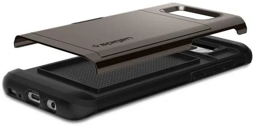 Spigen Slim Armor Card Slot Samsung Galaxy S8 Hoesje Gunmetal afbeelding 3