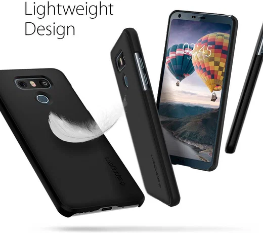 Spigen Thin Fit Case LG G6 Shimmery Zwart afbeelding 4