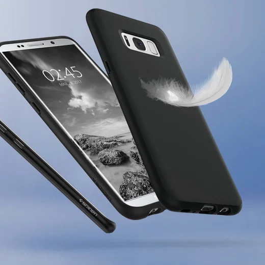Spigen Liquid Crystal Case Samsung Galaxy S8 Plus Matte Black afbeelding 2