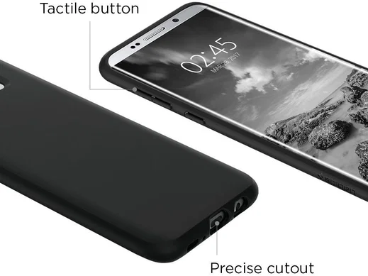 Spigen Liquid Crystal Case Samsung Galaxy S8 Plus Matte Black afbeelding 6