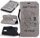 LG K10 (2017) Portemonnee Flip Hoesje Beer Dont Touch Grijs afbeelding 3