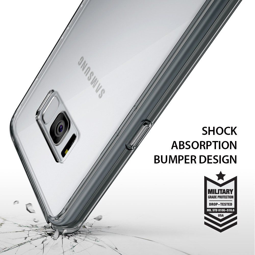 Ringke Fusion Samsung Galaxy S8 Plus Hoesje Smoke Black afbeelding 6