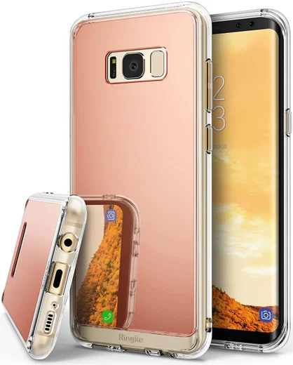 Ringke Mirror Samsung Galaxy S8 Plus Hoesje Rose Gold afbeelding 1