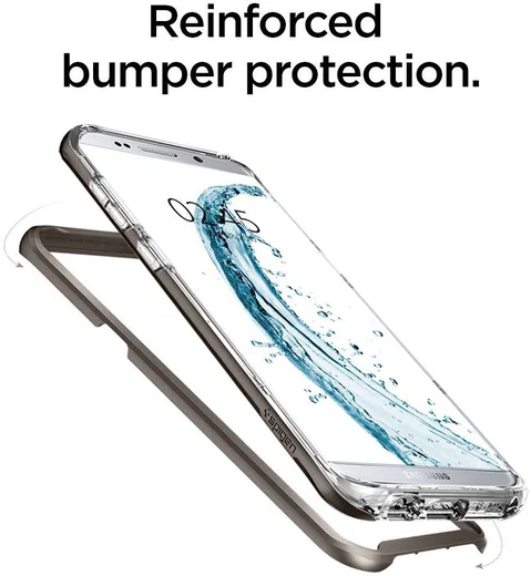 Spigen Neo Hybrid Crystal Case Samsung Galaxy S8 Plus Gunmetal afbeelding 3