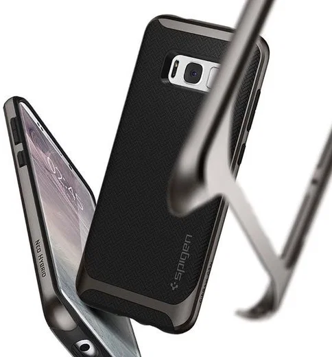 Spigen Neo Hybrid Hoesje Samsung Galaxy S8 Plus Gunmetal afbeelding 2
