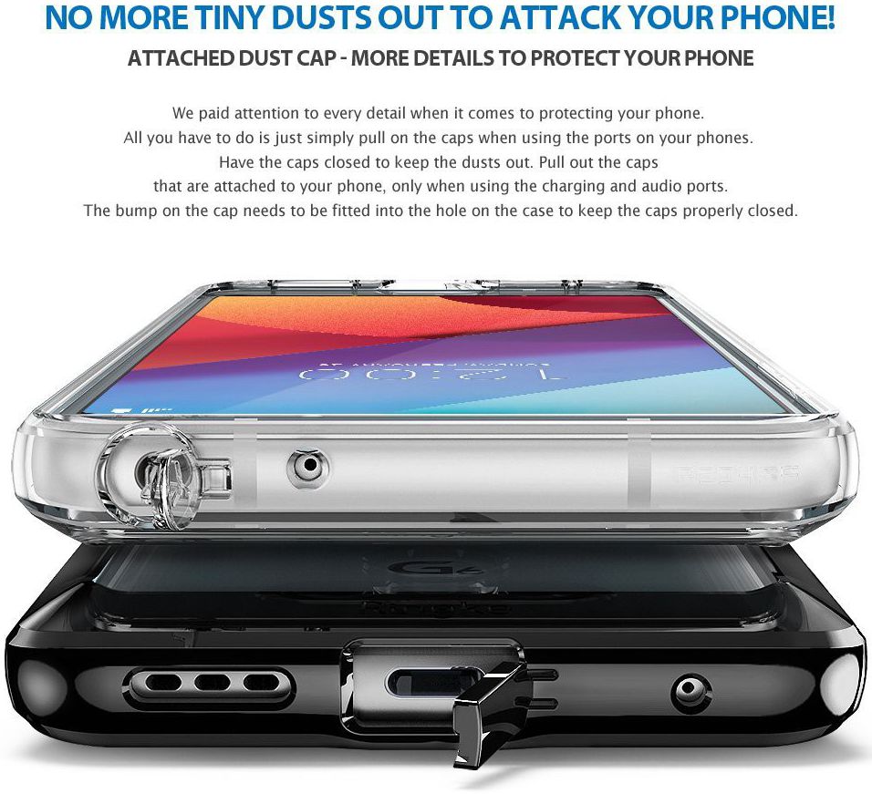 Ringke Fusion LG G6 Hoesje Smoke Black afbeelding 7