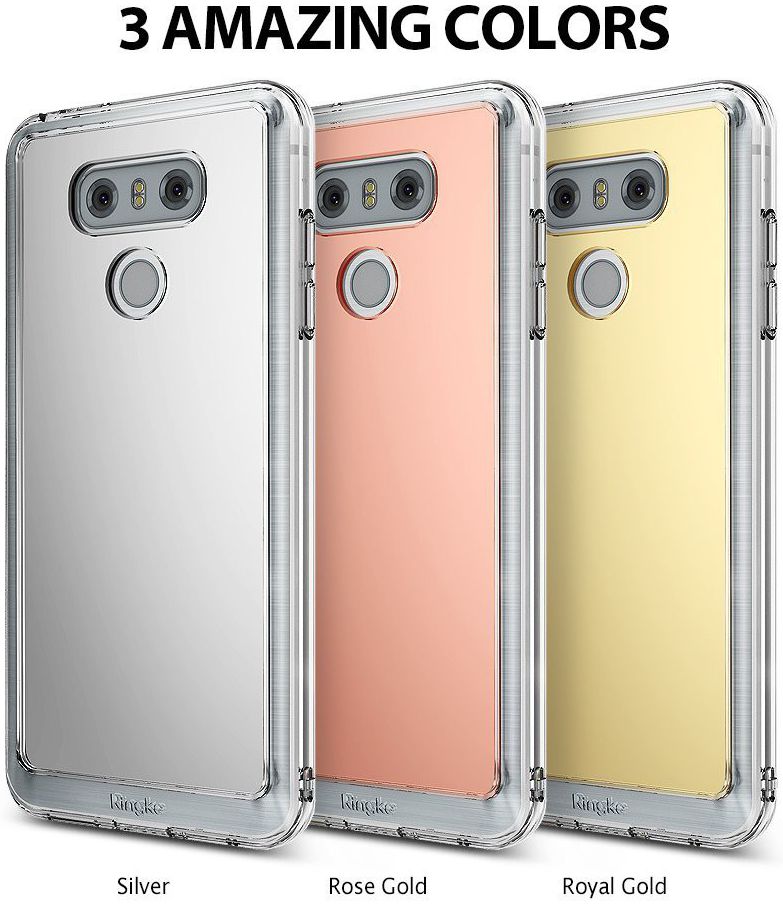 Ringke Fusion Mirror LG G6 Spiegel Hoesje Zilver afbeelding 6
