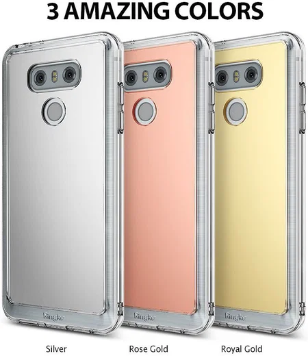 Ringke Fusion Mirror LG G6 Spiegel Hoesje Zilver afbeelding 6