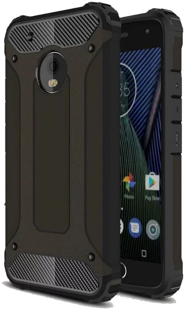 Motorola Moto G5 Hybride Hoesje Zwart afbeelding 1
