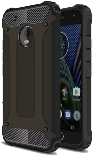 Motorola Moto G5 Hybride Hoesje Zwart afbeelding 1