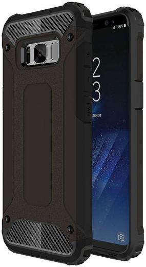 Samsung Galaxy S8 Hoesje Shock Proof Hybride Back Cover Zwart afbeelding 1