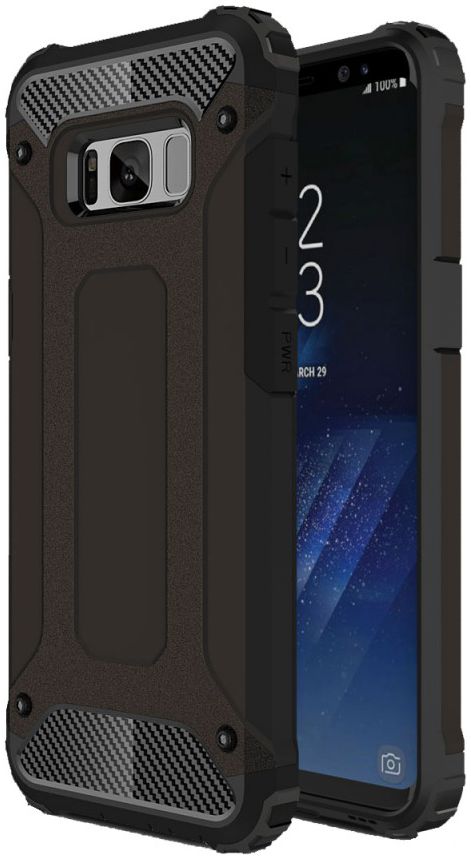 Samsung Galaxy S8 Plus Hybride Hoesje Zwart afbeelding 1