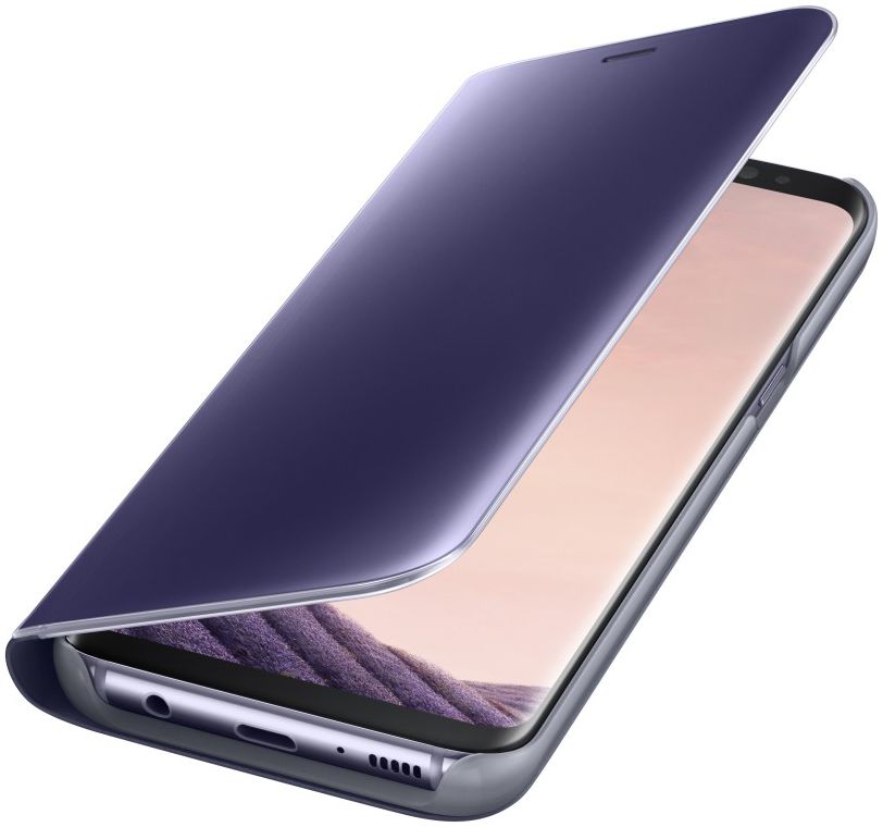Samsung Galaxy S8 Clear View Flip Case Paars afbeelding 2
