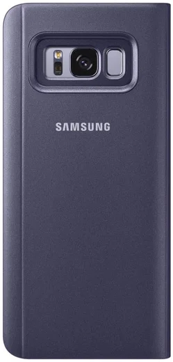 Samsung Galaxy S8 Clear View Flip Case Paars afbeelding 6