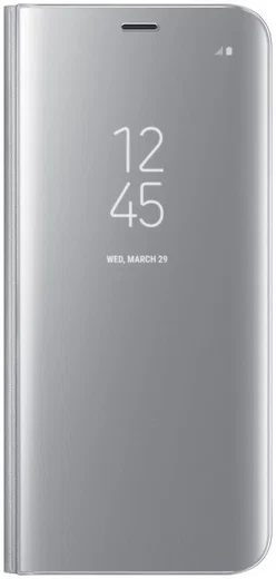 Samsung Galaxy S8 Clear View Flip Case Zilver afbeelding 1