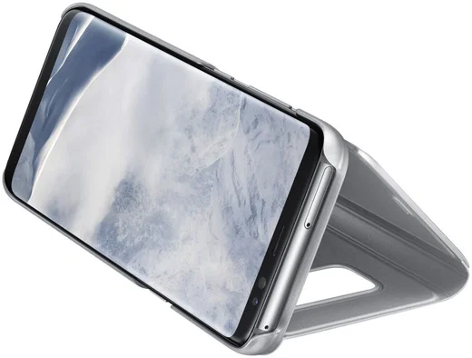 Samsung Galaxy S8 Clear View Flip Case Zilver afbeelding 2