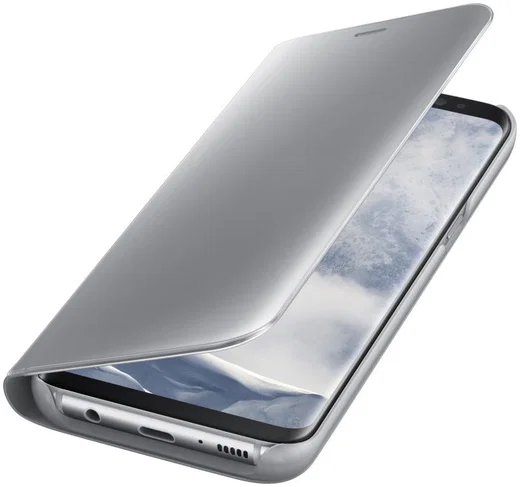 Samsung Galaxy S8 Clear View Flip Case Zilver afbeelding 4