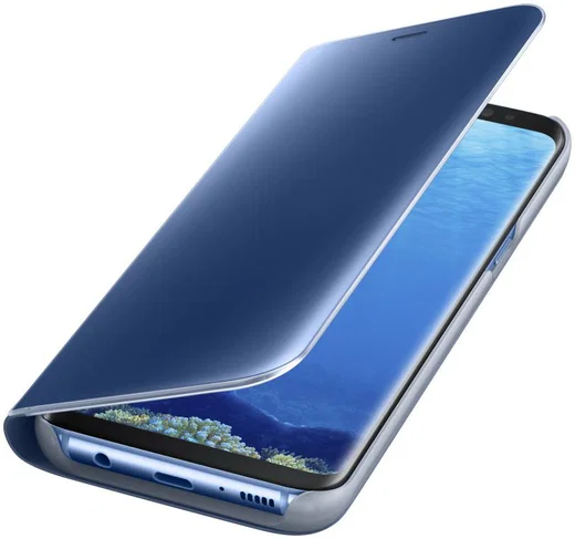 Samsung Galaxy S8 Clear View Flip Case Blauw afbeelding 4