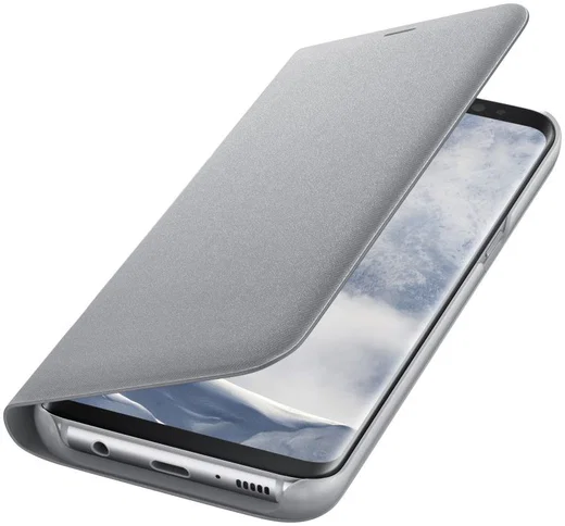 Samsung Galaxy S8 Led View Hoesje Zilver Origineel afbeelding 2