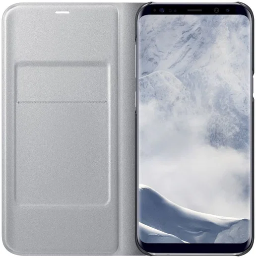 Origineel Samsung Galaxy S8 Plus Hoesje LED View Cover Zilver afbeelding 2