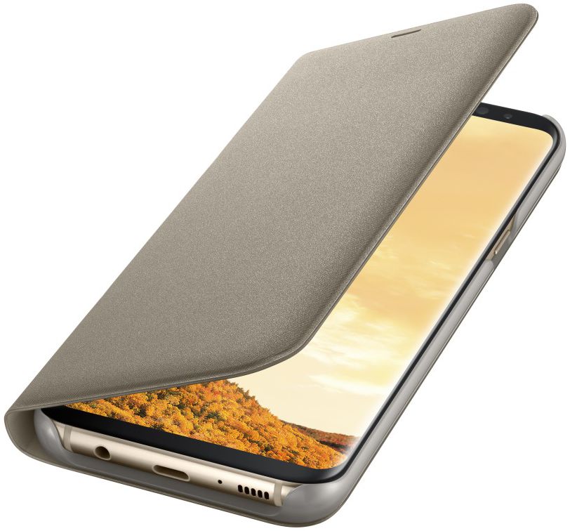 Origineel Samsung Galaxy S8 Plus Hoesje LED View Cover Goud afbeelding 1