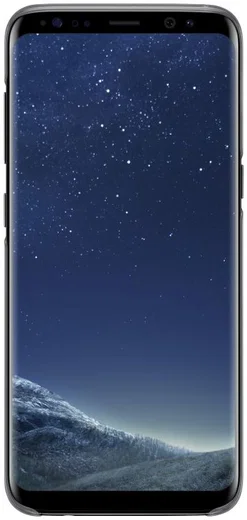 Samsung Galaxy S8 Clear Cover Zwart Origineel afbeelding 2