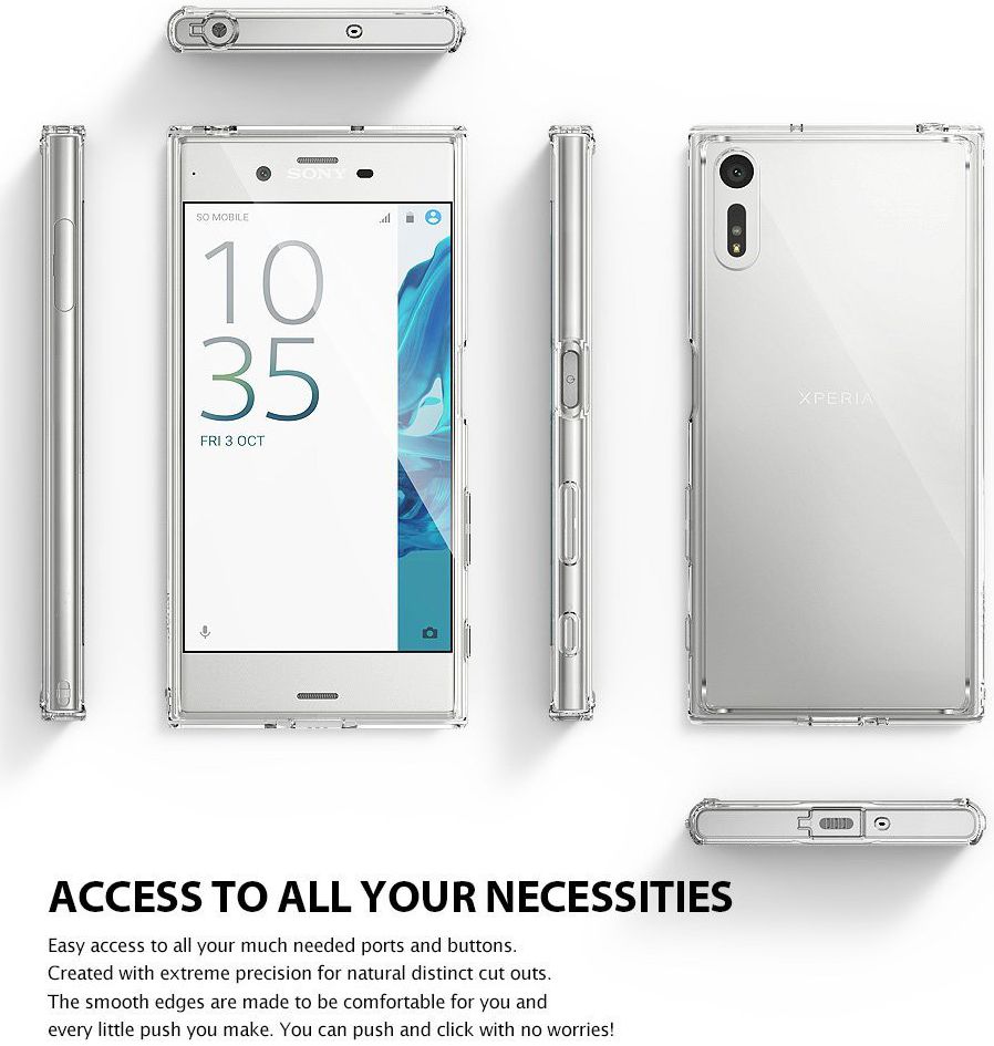 Ringke Fusion Sony Xperia XZ / XZs Hoesje Rose Gold afbeelding 6