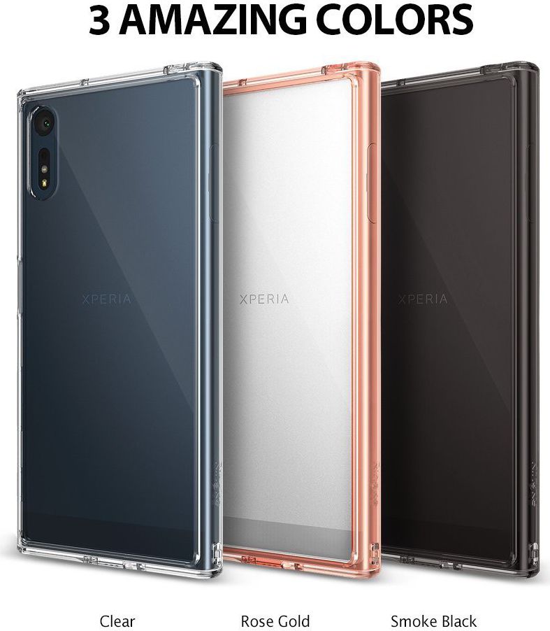 Ringke Fusion Sony Xperia XZ / XZs Hoesje Rose Gold afbeelding 7