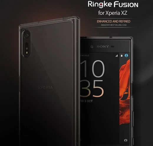 Ringke Fusion Sony Xperia XZ / XZs Hoesje Rose Gold afbeelding 8
