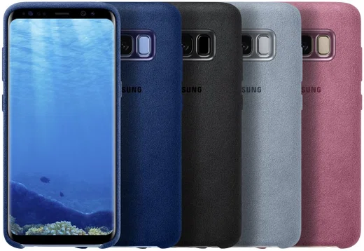 Samsung Galaxy S8 Alcantara Cover Zwart Origineel afbeelding 4