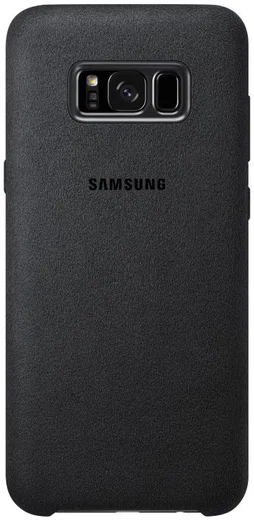 Samsung Galaxy S8 Plus Alcantara Cover Zwart Origineel afbeelding 2