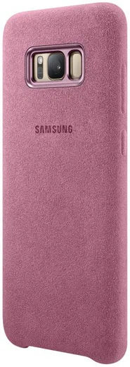 Samsung Galaxy S8 Plus Alcantara Cover Roze Origineel afbeelding 1