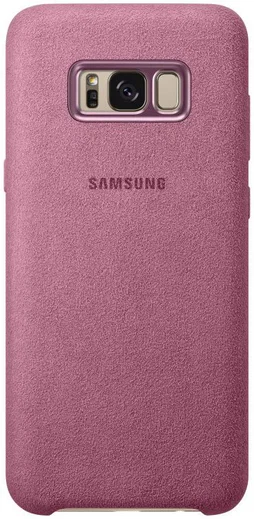 Samsung Galaxy S8 Plus Alcantara Cover Roze Origineel afbeelding 3