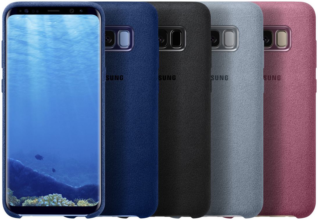 Samsung Galaxy S8 Plus Alcantara Cover Roze Origineel afbeelding 4